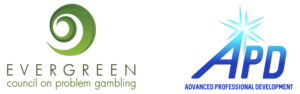 Evergreen Council on Problem Gambling and APD: Advanced Professional Development Logos